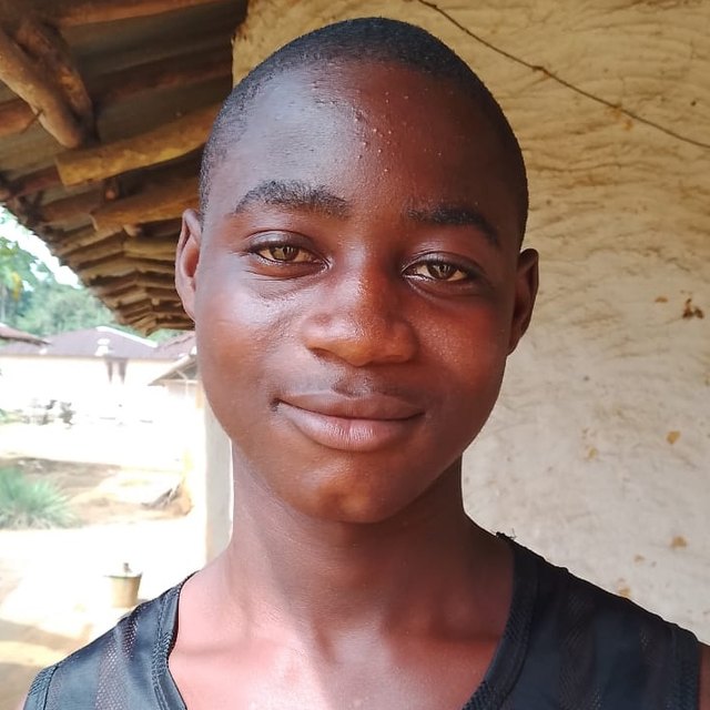 Hadji D., age 16, in Malema, Liberia